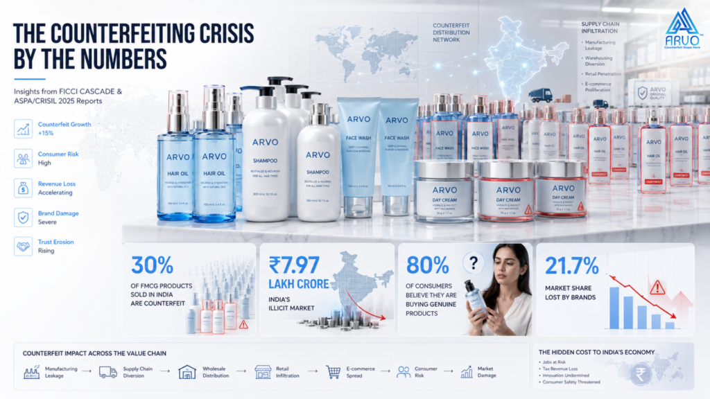 Secure QR codes for beauty products protecting Indian FMCG brands against counterfeiting