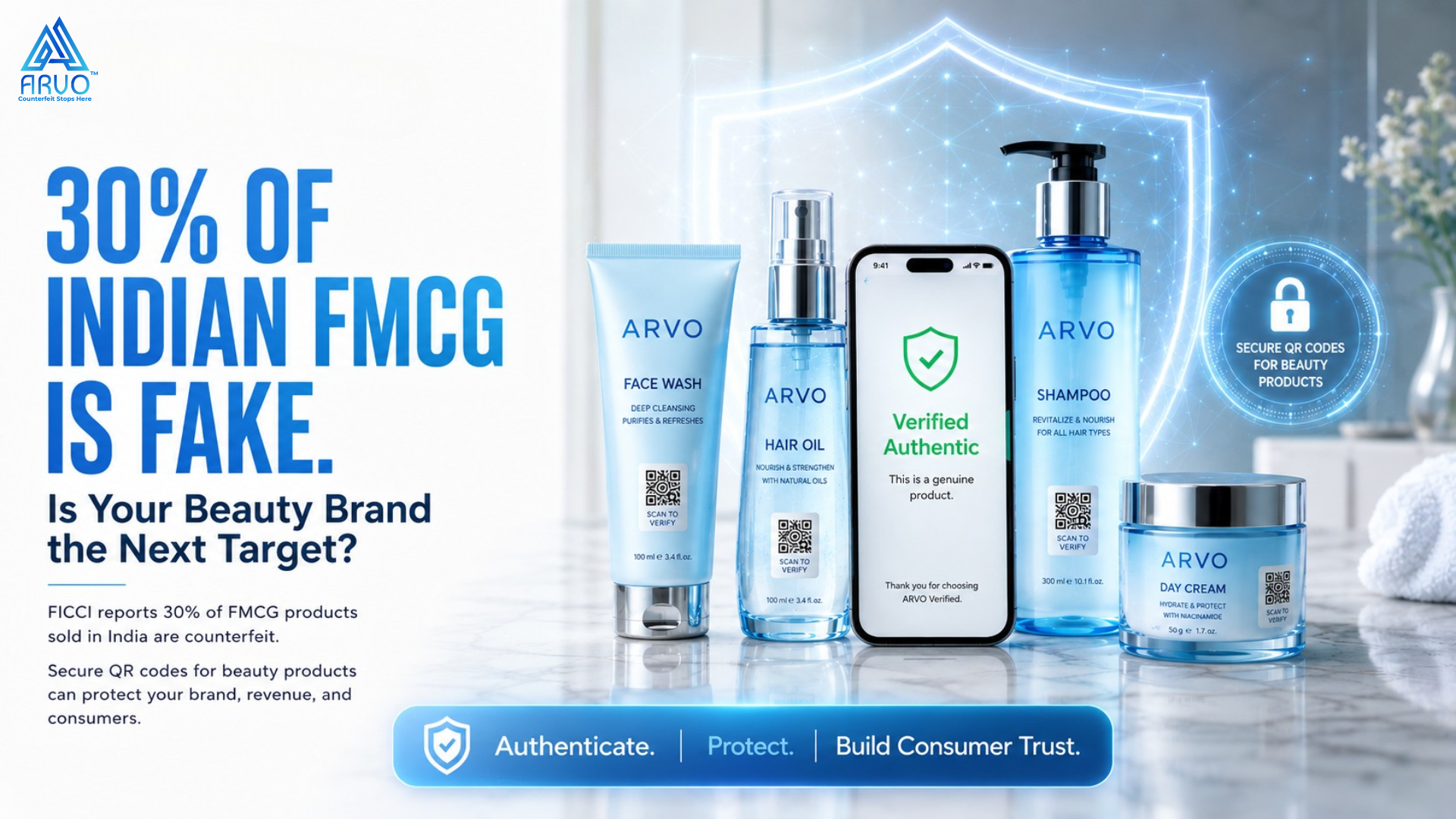 FICCI CASCADE report data showing 30 percent FMCG counterfeiting in India