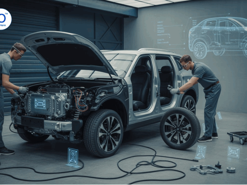 Smart label applied to an automotive part for supply chain tracking