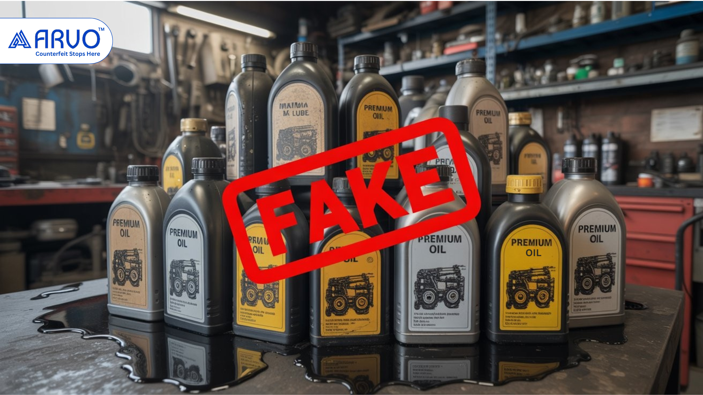 Damaging effects of counterfeit engine oil on internal engine parts. - ARVO Damaging effects of counterfeit engine oil on internal engine parts.